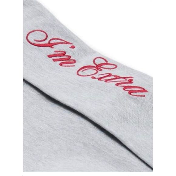 VS PINK valentines im extra grey red  flare yoga leggings pants xxl/2xl NwT - Picture 3 of 8